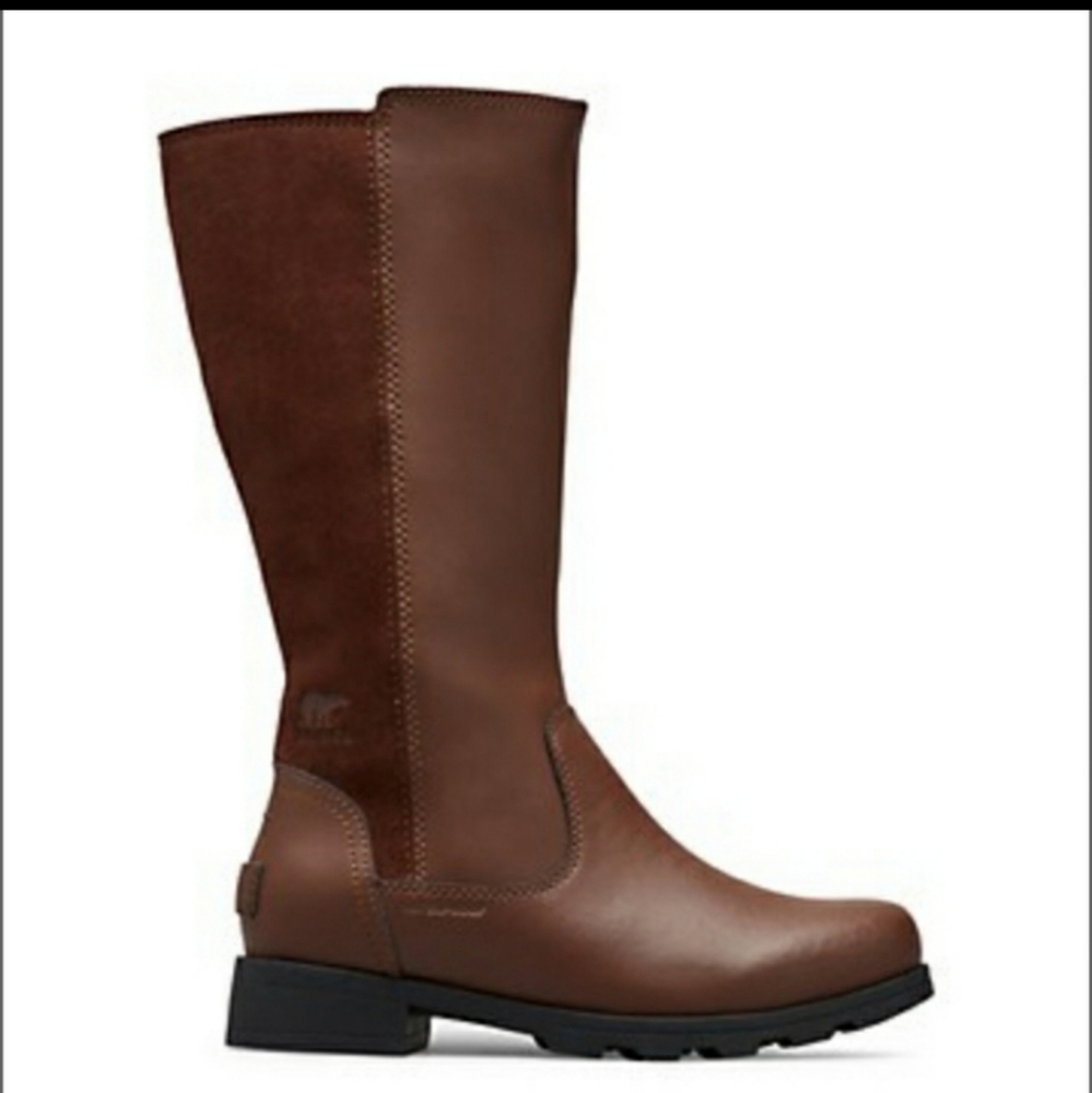 BRAND NEW Sorel Youth Emelie Tall Boots in Brown